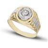 Gioielleria Lucchese Oro Anello Uomo Oro Bianco Giallo GL101629