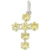 Gioielleria Lucchese Oro Ciondolo Croce Oro Bianco GL101657
