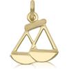 Gioielleria Lucchese Oro Ciondolo Segno Zodiacale Bilancia GL101823