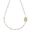 Gioielleria Lucchese Oro Collana Unisex Rosario Oro Bianco Giallo GL101374