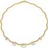 Gioielleria Lucchese Oro Collana Donna Oro Bianco Giallo GL100861