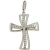 Gioielleria Lucchese Oro Ciondolo Croce Oro Bianco GL101384