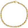 Gioielleria Lucchese Oro Bracciale Uomo Oro Bianco Giallo GL101860