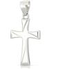 Gioielleria Lucchese Oro Ciondolo Croce Oro Bianco GL101395
