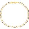 Gioielleria Lucchese Oro Bracciale Uomo Oro Bianco Giallo GL101866