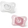 CHICCO (ARTSANA SpA) Chicco gommottino girl silicone 0-2 mesi 2 pezzi ita c - Chicco - 980532699