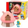 Giochi Preziosi I Puffi - Puffetta E La Sua Casetta Dal Tetto Rosa Ricca Di Accessori E Adesivi , Per Bambini A Partire Dai 3 Anni