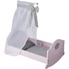 roba Lettino per Bambole Princess Sophie, Accessori in Tessuto, Biancheria da Letto e Baldacchino, Rosa