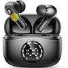 chalvh Cuffie Bluetooth, Auricolari Bluetooth 5.4 Stereo HiFi, 48 Ore Cuffie Wireless in Ear con 4 Microfono Cancellazione Rumore, Cuffiette Bluetooth IP7 Impermeabile, Cuffie Senza Fili per iPhone Android
