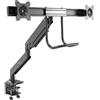 StarTech.com Staffa per due monitor - Alta resistenza - Montaggio con morsetto d