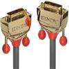 LINDY___ Lindy 36217 cavo DVI 20 m DVI-D Oro, Grigio