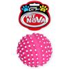 PET NOVA DOG LIFE STYLE Palla di riccio rosa da 6,5 cm con linguette