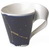 Villeroy & Boch NewWave Stars Tazza con Manico Elegante con Costellazione Cancro, Adatta per lavastoviglie, Porcellana Premium, Bianca/Blu, 300 ml