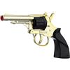 Villa Giocattoli 1550 Pecos - Pistola in Metallo 8 Colpi, Colore Oro, Lunghezza 17 cm