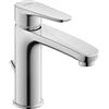 Duravit B11020001 - Rubinetti cromati per lavabo, con cartuccia in ceramica e rifiuti e flessibile connettori B.1 taglia M profondità: 139 mm di pressione: 3 - 5 bar, cromato