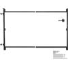 VEVOR Kit di Costruzione Cancello per Aperture Larghe 1016-1829 mm Recinzione Alta 1219,2 a 1524 mm Kit di Costruzione Cancello Regolabile con Serratura a Scatto e Viti, per Recinzione in Legno, Ferro