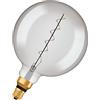 OSRAM Lampada LED Vintage 1906 vetro fumé, 4,8W, 150lm, forma Globo con diametro 200mm e attacco E27, luce bianca calda, filamento a spirale, dimmerabile, durata fino a 15.000 ore