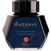 Waterman inchiostro per penna stilografica | rosso audace | bottiglia da 50 ml