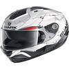 Shark Casco moto Shark RIDILL 1.2 MECCA WKR, Nero/Bianco/Rosso, L