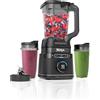 Ninja Frullatore Detect Power Pro 2 in 1 e Monoporzione 1200W, Caraffa da 2L, e 2 Bicchiere Monoporzione, per Frullare, Tritare Verdure e Bevande Ghiacciate, Nero, TB301EU