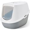 savic Toilette per gatti Savic Robin - grigio chiaro / bianco