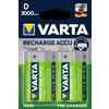 Varta Batteria Ricaricabile Mono D NiMH 3000mAh (Blister di 2)