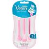Gillette Venus Smooth Sensitive - Rasoio usa e getta, confezione da 3