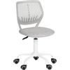 FurnitureR Sedia da scrivania colorata, moderna sedia per computer regolabile in altezza, senza braccioli, sedia ergonomica girevole per cameretta dei bambini e casa ufficio