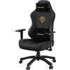 Anda Seat Phantom 3 Sedia Gaming Ergonomica per Adulti - Poltrona Gaming Reclinabile in Similpelle con Supporto Lombare e Braccioli Regolabili - Gaming Chair Premium per Ufficio e Casa, Nero
