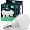 V-TAC 3x Lampadine LED con Attacco E14 - Potenza 4,5W - P45-470 Lumen - Lampadina LED Massima Efficienza e Risparmio Energetico - 3 PEZZI - Luce 3000K Bianca Calda