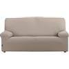Estoralis | JAVA | Copripoltrona 1 posto | Tessuto super elastico C/ 07 Taupe | Per poltrona 1 Posto da 70 a 110 cm. | Adattabile a tutti i tipi di poltrone | Super regolabile