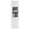 HOMCOM Libreria mobile da archiviazione scaffale di archiviazione con 2 porte scaffali regolabili 40 x 38 x 160 cm bianco
