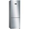 Bosch Serie 4 KGN49XLEA Frigorifero Combinato 438L No Frost Metal Look Classe E