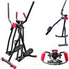 FFitness Air Walk Ellittica Cross Trainer Richiudibile con Monitor e Porta Smartphone (Unisex-Adulto)