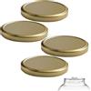 mikken 4 coperchi TO 100/10,3 cm per barattoli di vetro Twist-Off coperchio di ricambio per barattoli grandi, colore oro