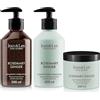 Jean & Len set per la cura dei capelli Rosmarino & Zenzero per capelli secchi e spenti, shampoo idratante, balsamo e trattamento per capelli, senza parabeni e siliconi, 2 x 300 ml + 1 x 200 ml