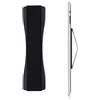 kwmobile Supporto Dita per Tablet - Sostegno Adesivo Fascetta Elastica - Impugnatura Mano Universale Compatibile con iPad Galaxy-Tab Porta Tablet nero