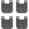 YananAC 4 Pezzi 45x35mm Pastiglie Freno Anteriori Posteriori per Moto Elettriche, Compatibili con Speedfight 1 2 Jetforce C-Tech Elyseo 50 e la Maggior Parte dei Veicoli Elettrici, Diametro Foro 25mm