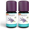 Baldini Olio essenziale di lavanda bio 2 x 5 ml - 100% puro olio essenziale naturale - qualità alimentare - vegano - per alimenti, bevande e diffusore di aromi - dall'Italia