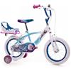 Huffy 14 Pollici, Bicicletta Disney Frozen Luxury Unisex-Baby, Azzurro