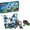 LEGO CITY, Lego Lego city police stazione di polizia, con camion della spazzatura ed elicottero giocattolo, per bambini di 6+ anni, 60316