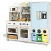WOOD 'N' PLAY Cucina in legno completa con lavello, forno e frigorifero - impara e divertiti con wood "n" play
