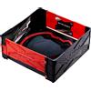 Beyblade x con l'arena clash and carry, ghiera x-celerator e trottole personalizzabili