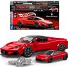 Hot Wheels, BRICK SHOP mattel brick shop hot wheels - maserati mc20 serie speed, set da costruire con 250 pezzi, dettagli realistici e adesivi