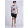 DISNEY/MARVEL Pigiama Bimbo Mezza Manica Pantalone Corto Disegno Spiderman GRIGIO MEL. / 4/5y - GRIGIO MEL.