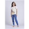 DISNEY/MARVEL Pigiama Bimba Mezza Manica Pantalone Lungo Disegno Biancaneve PANNA / 2/3y - PANNA
