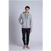 SUPERGA Top Uomo In Felpa Non Garzata Full Zip - Cappuccio NAVY / S - NAVY