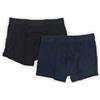 KIWEAR Boxer Uomo Confezione Bi-Pack NAVY/NERO / L - NAVY/NERO