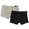 KIWEAR Boxer Uomo Confezione Bi-Pack GRIGIO/NERO / L - GRIGIO/NERO