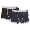 KIWEAR Boxer Uomo Confezione Bi-Pack NAVY/NERO / M - NAVY/NERO